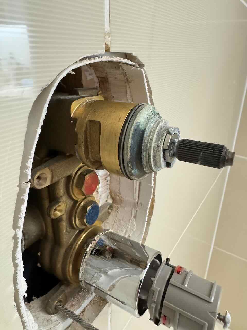 Chrome sleeve removed